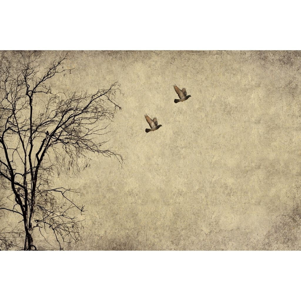 Flying Birds - Mint Decoupage Paper