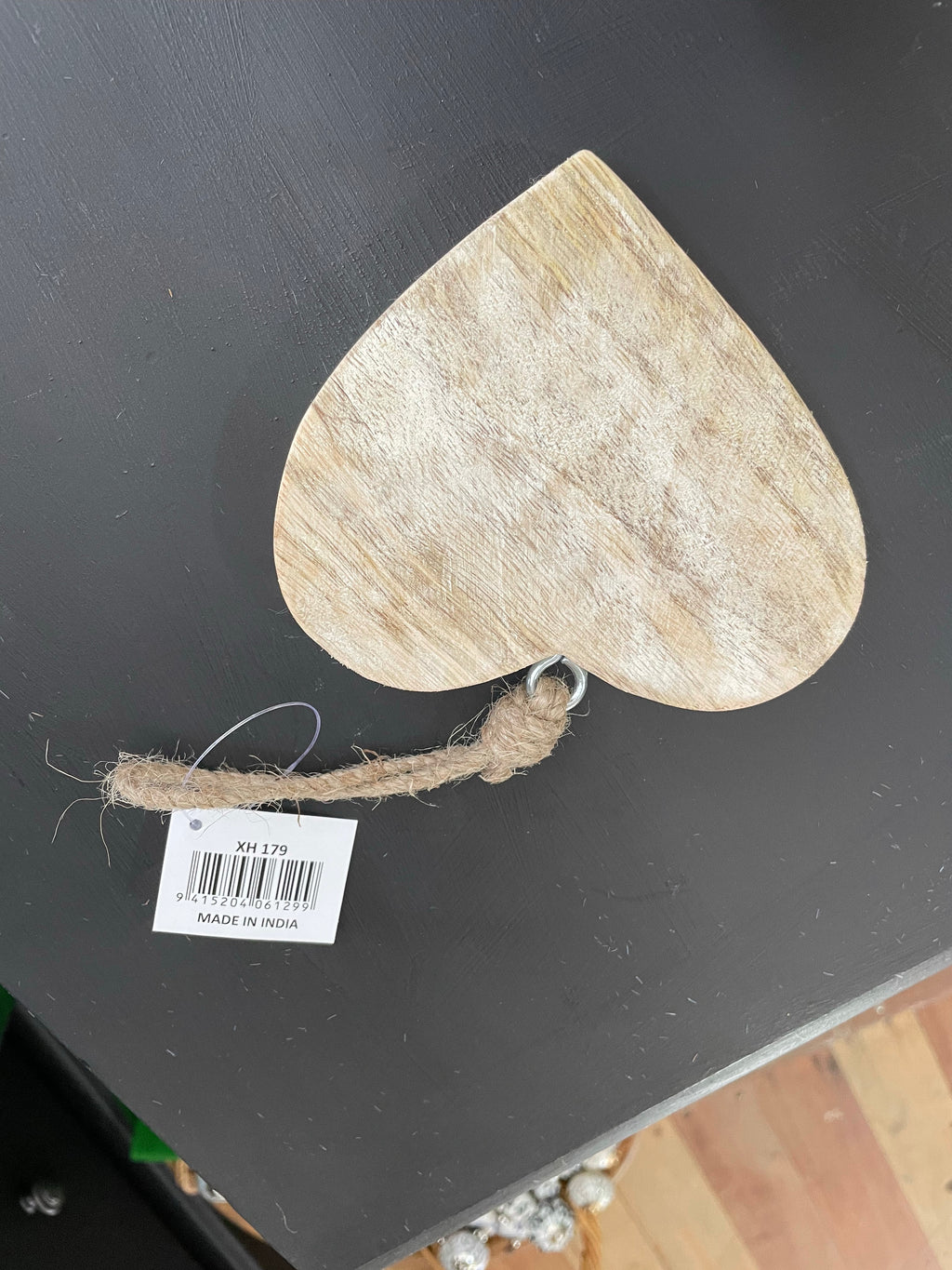 Timber Heart Hanging Decoration