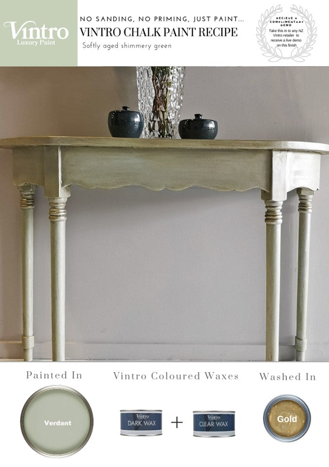 How to Create a Softly aged shimmery Green Paint Recipe