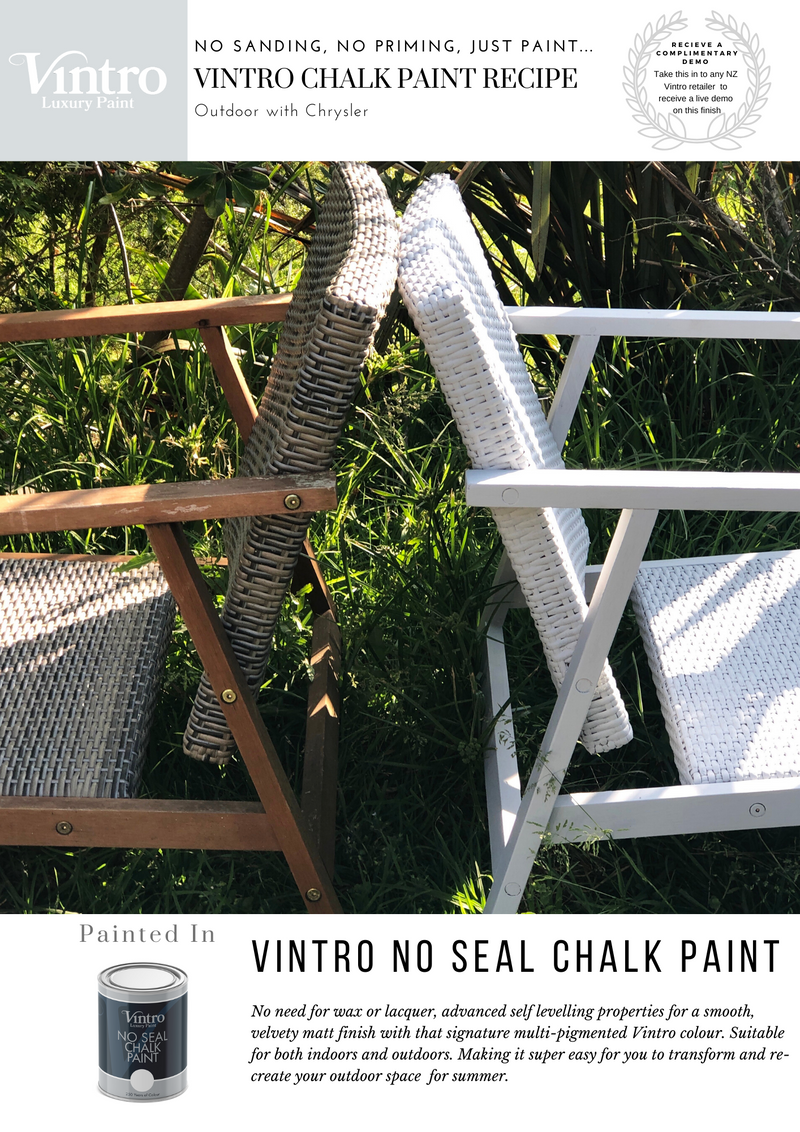 Outdoor in Chrysler with Vintro No Seal Chalk Paint