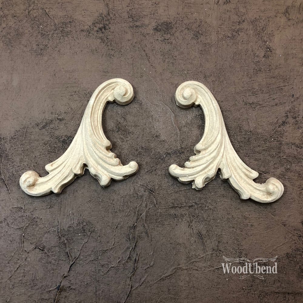 WoodUbend Decorative Plume Pair - WUB1338