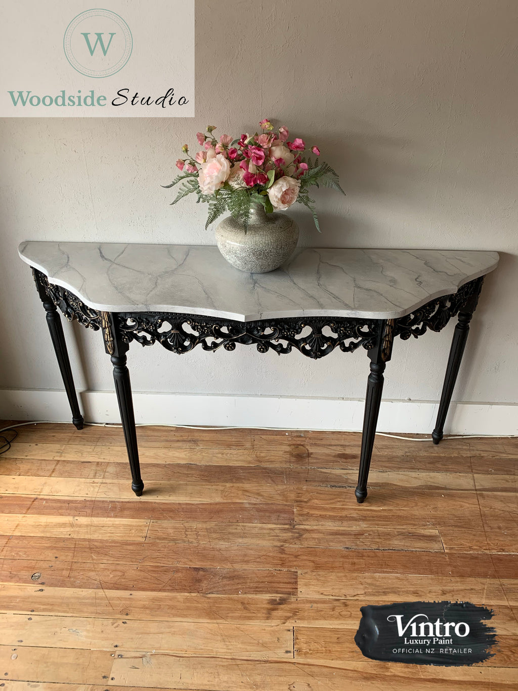 Faux Marble Hall Table