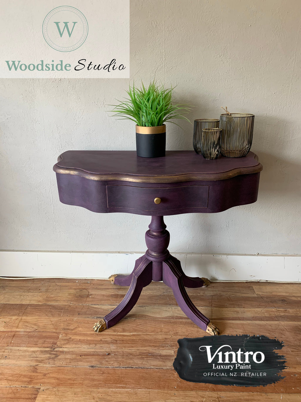 Rich and Bold Hall Table