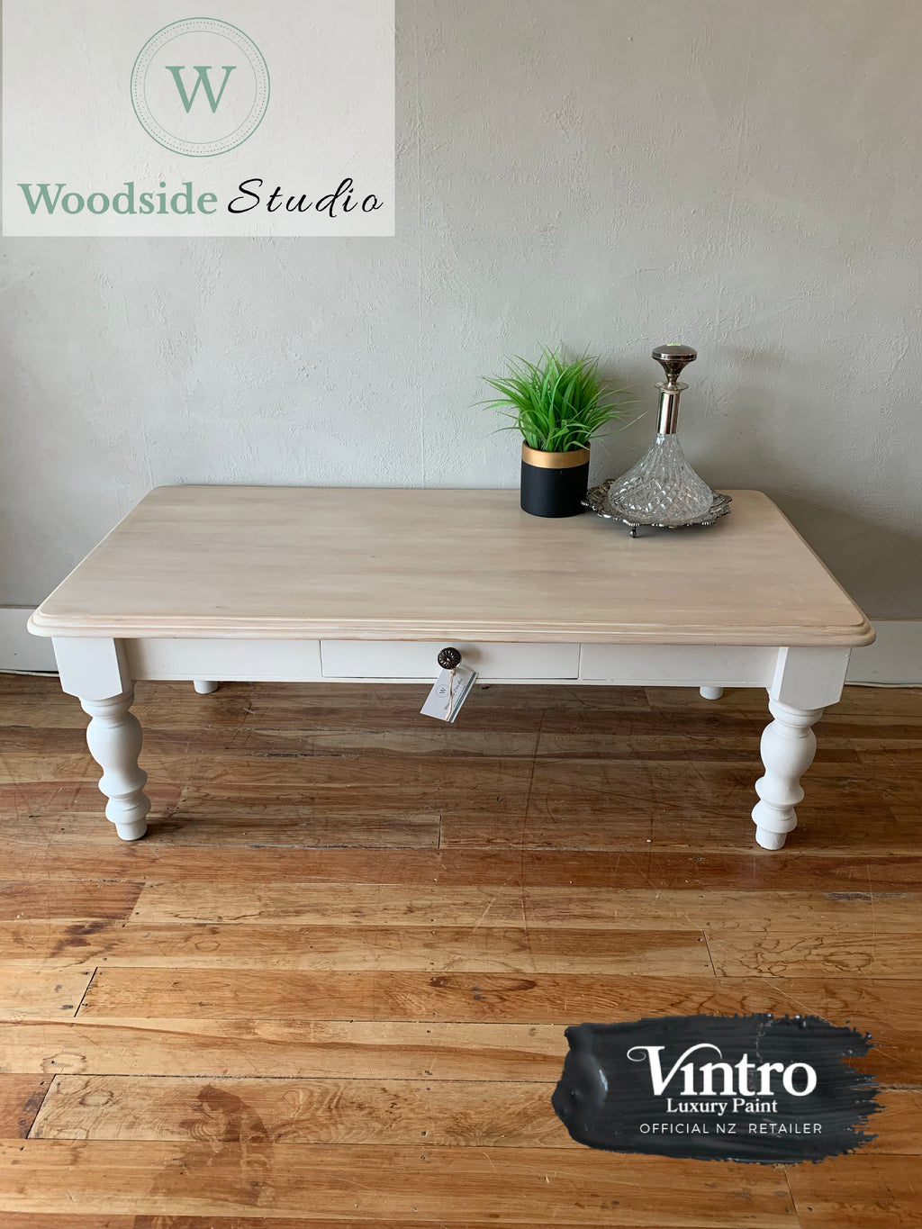 White Washed Rimu Coffee Table