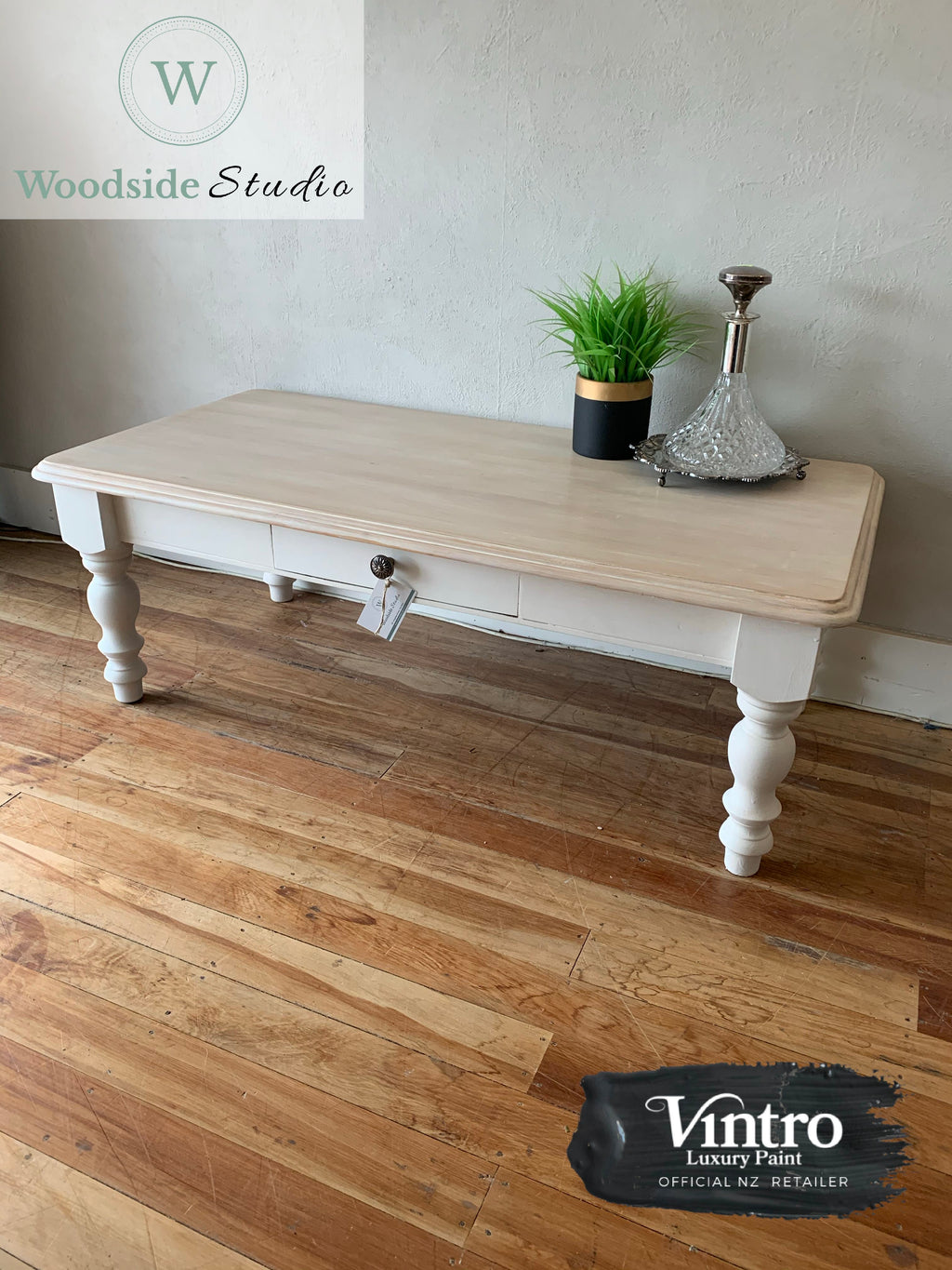 White Washed Rimu Coffee Table