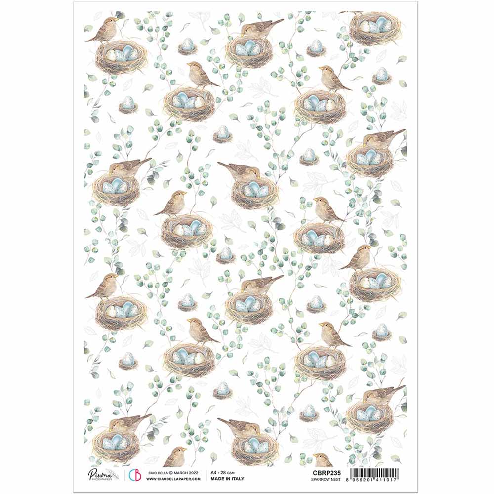 Rice Paper A4 - Sparrow Nest