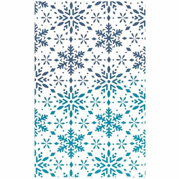 Ciao Bella Texture Stencil - Snowflakes