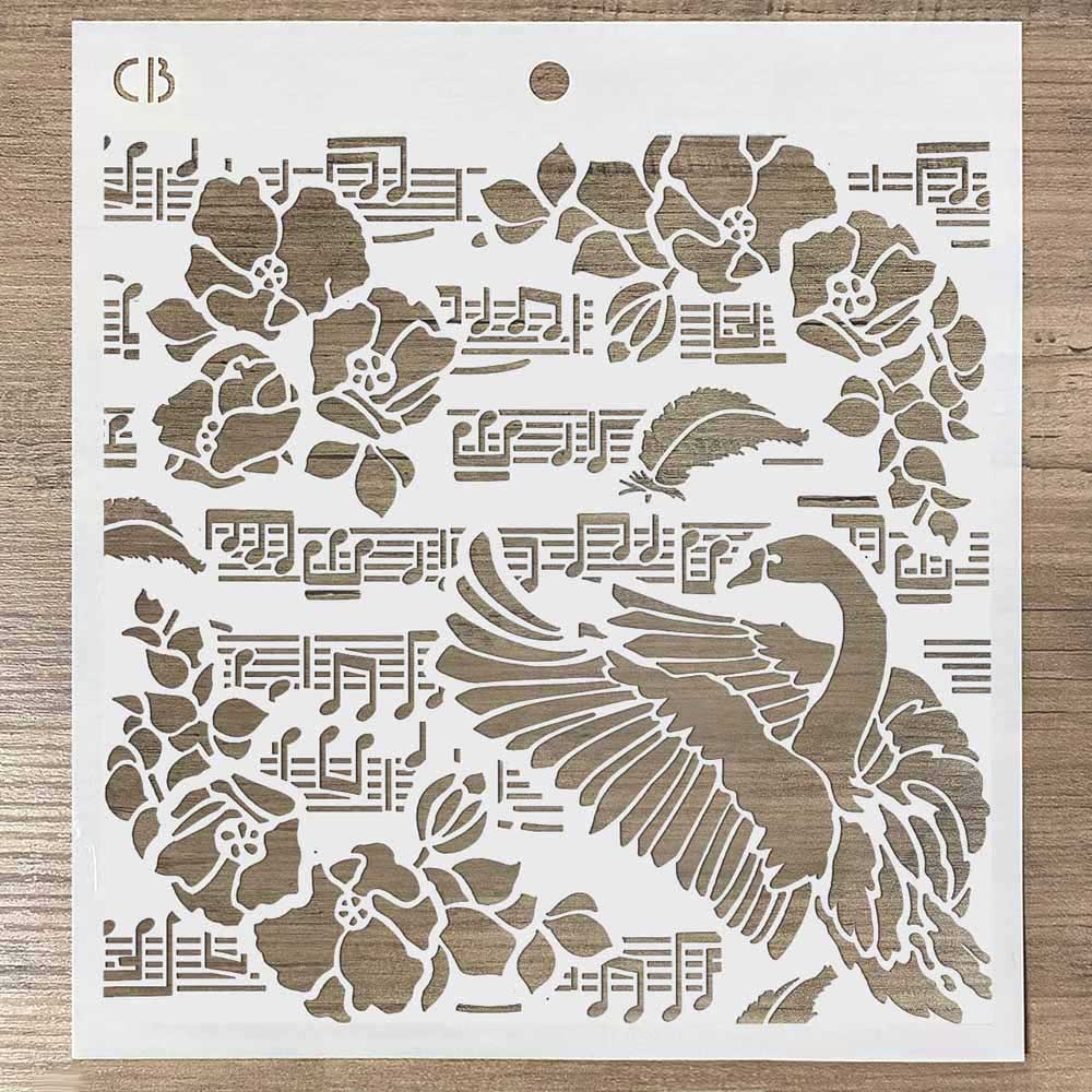 Ciao Bella Texture Stencil - Black Swan