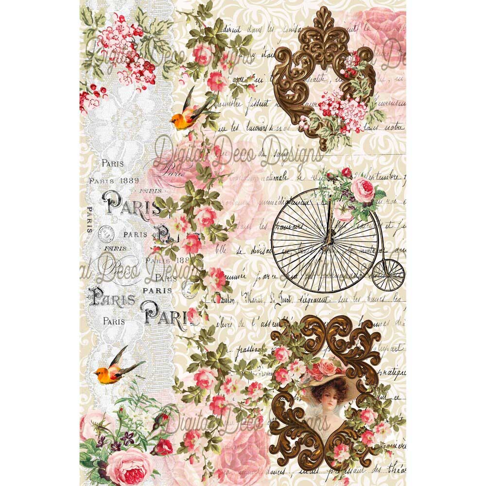 Letter from Paris - A4 DDD Rice Paper