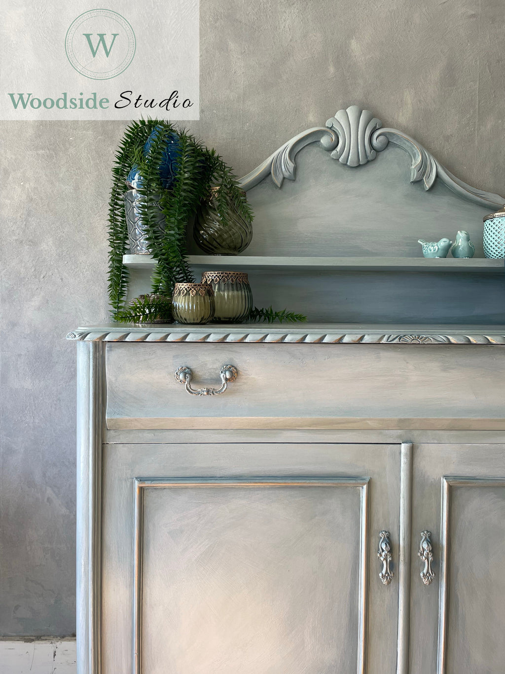 Muted Blue Sideboard