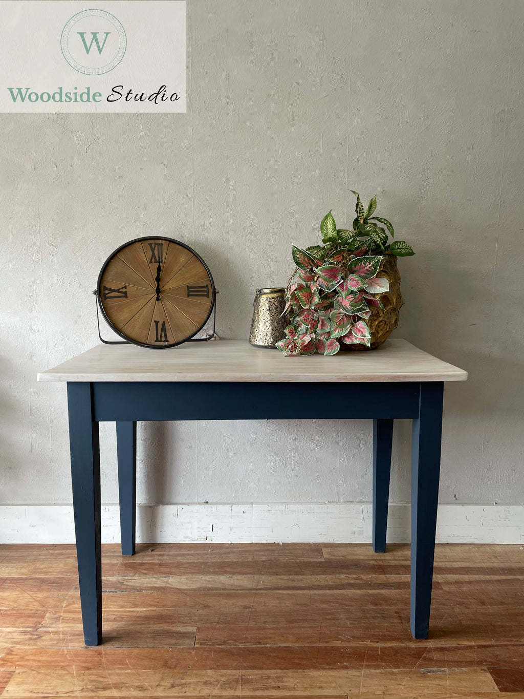 White Washed Hall Table