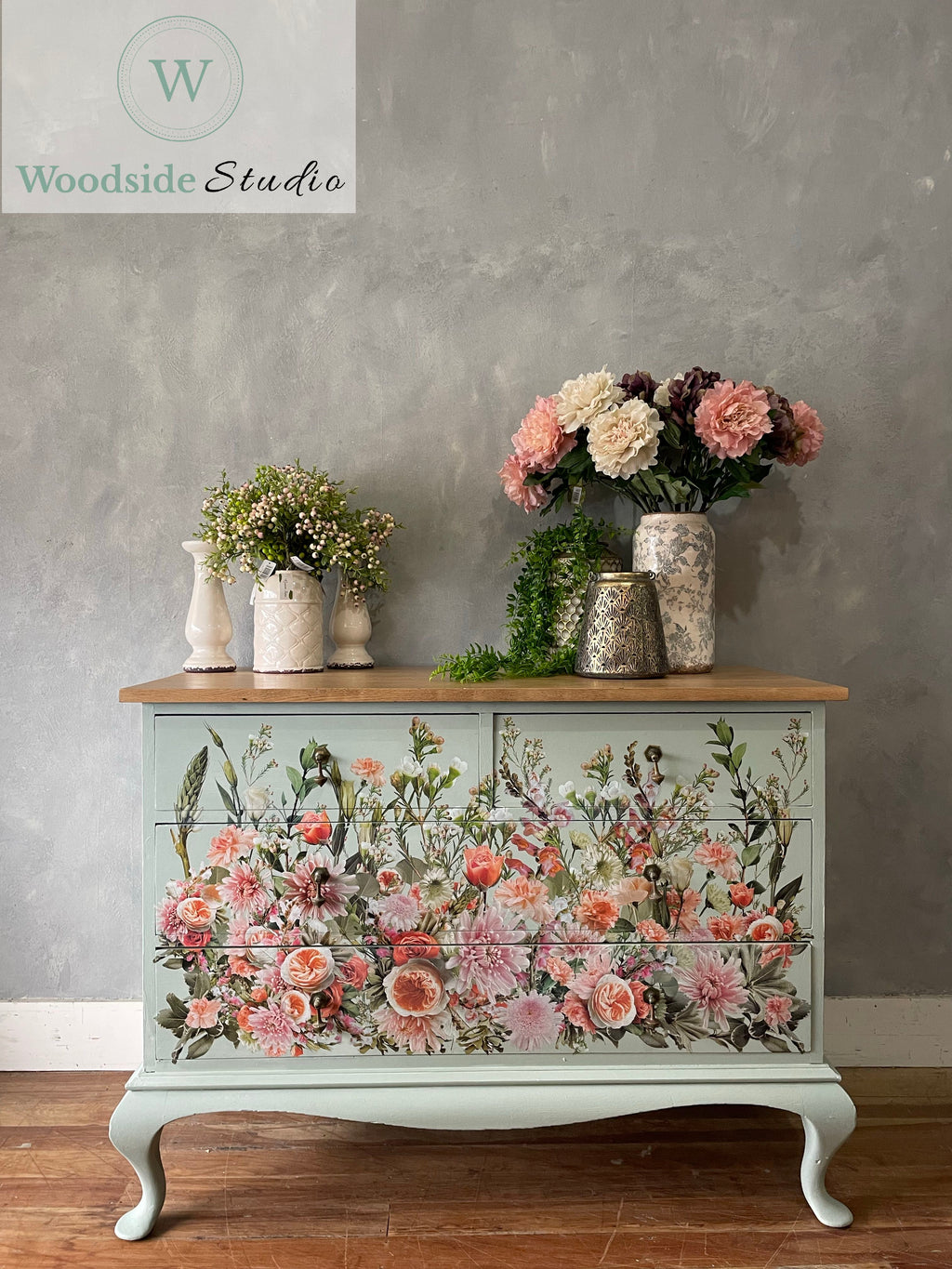 Remarkable Floral Dresser