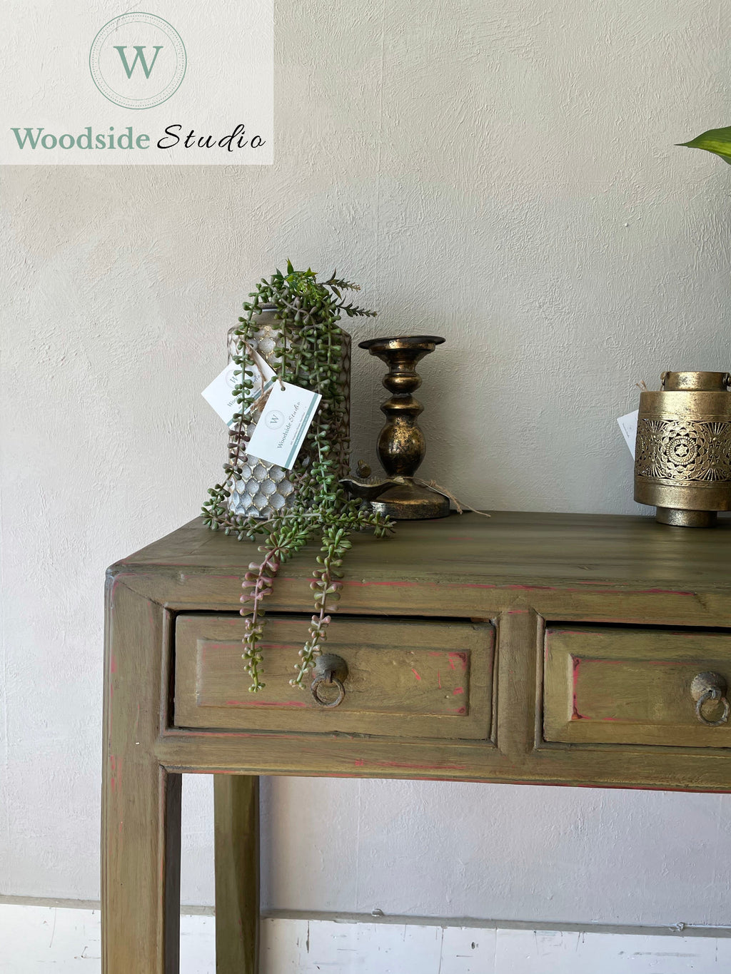 Layered Rustic Hall Table