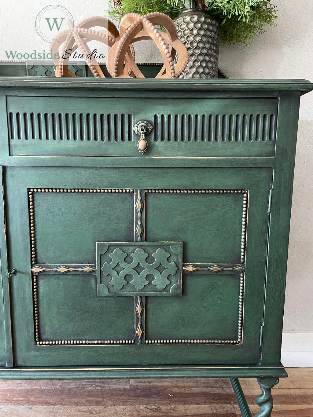 Forest Green Sideboard