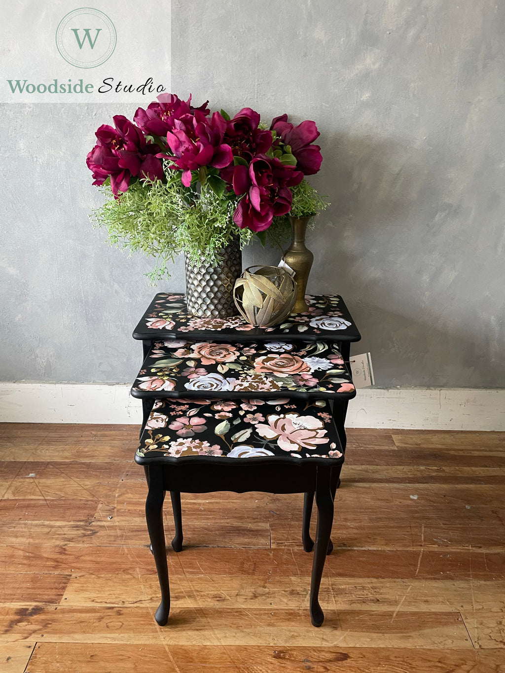 Floral Nest of Tables