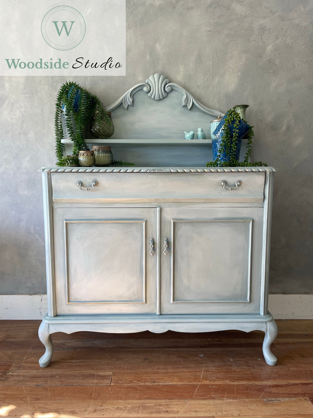 Muted Blue Sideboard